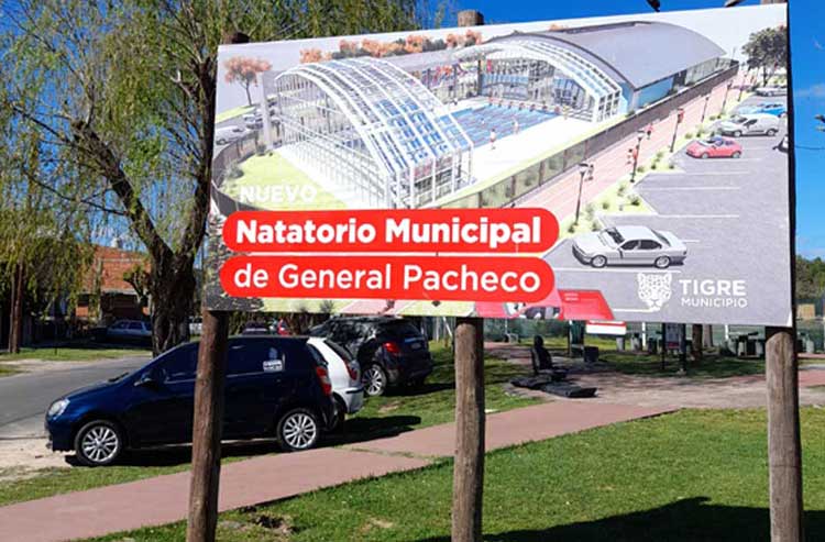 Imagen de la nota: El Municipio construye un nuevo natatorio en el Bajo Pacheco