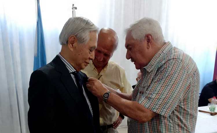 Imagen de la nota: Destacaron al Dr. Kazumitsu Shinji con el reconocimiento al Merito Ciudadano