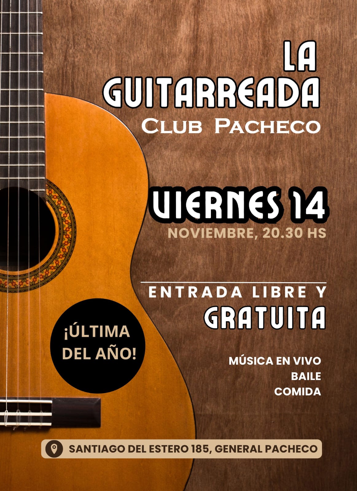 Imagen del evento: La Guitarreada Club Pacheco